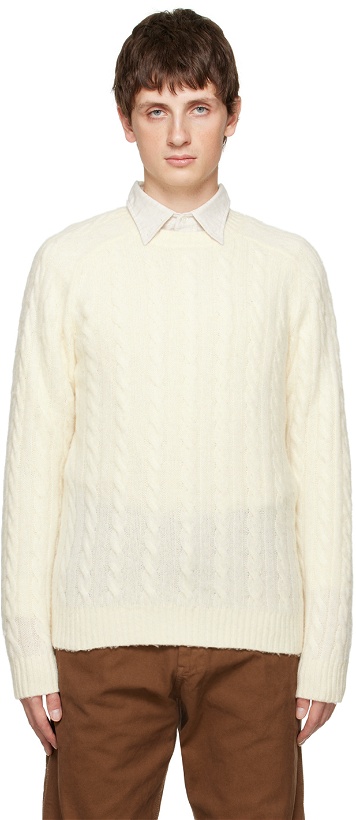 Photo: BEAMS PLUS Off-White 5G Sweater