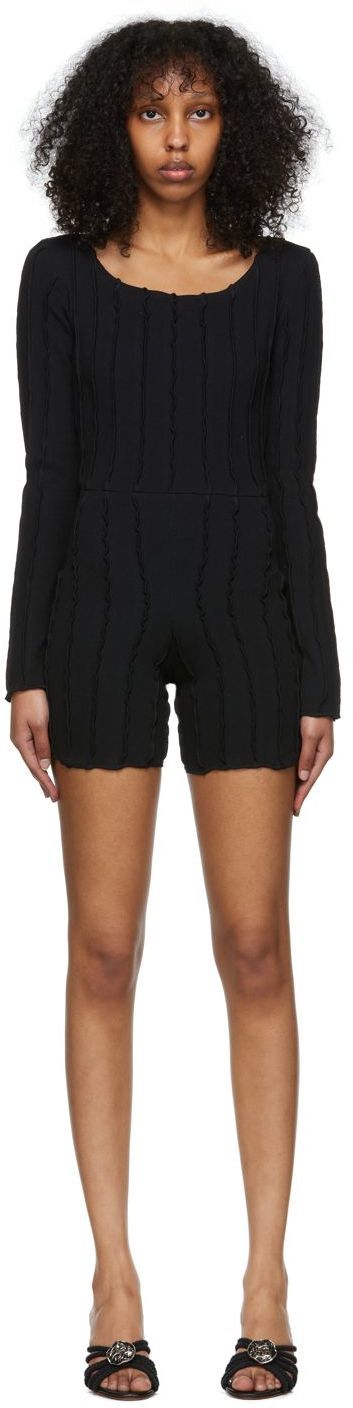 Helenamanzano SSENSE Exclusive Black Carmen Jumpsuit