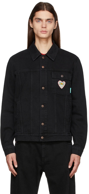 Photo: Rassvet Black Denim Embroidered Jacket