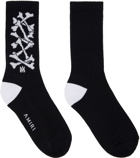 AMIRI Black Core Bones Stacked Socks