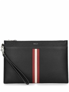 BALLY Ribbon Leather Zip Pouch