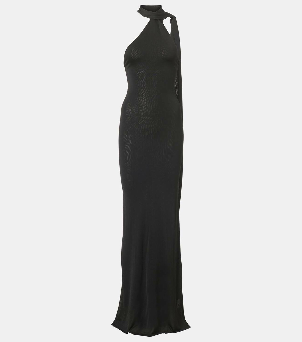 Galvan Mirage scarf-detail gown
