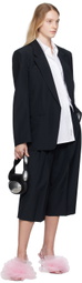 Alexander Wang Black Combo Collared Blazer