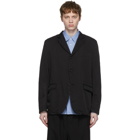 Comme des Garcons Homme Black Garment-Dyed Blazer