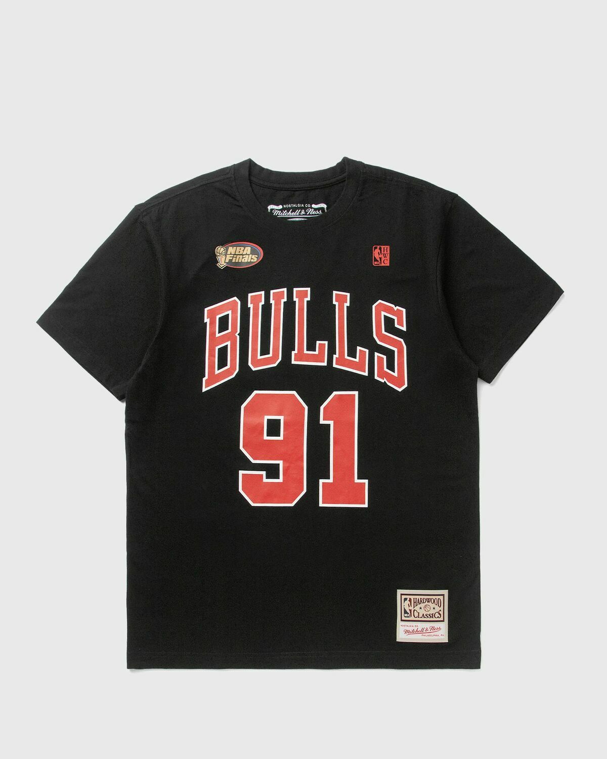 Mitchell & Ness NBA N&N TEE CHICAGO BULLS DENNIS RODMAN Black Mens Shortsleeves/Team Tee