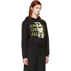 McQ Alexander McQueen Black Falling Hoodie