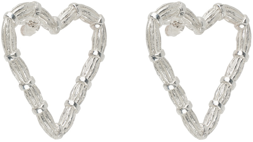 Bleue Burnham Silver Heart Willow Earrings