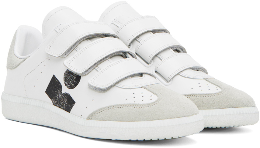 Isabel Marant White & Gray Beth Sneakers Isabel Marant
