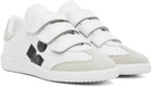 Isabel Marant White & Gray Beth Sneakers