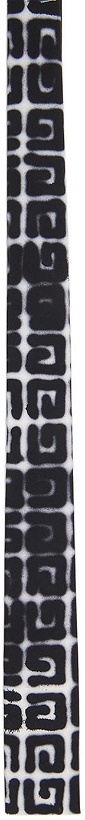 Photo: Givenchy Black & White Logo Print Tie