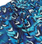 Dolce & Gabbana - Slim-Fit Short-Length Printed Swim Shorts - Blue