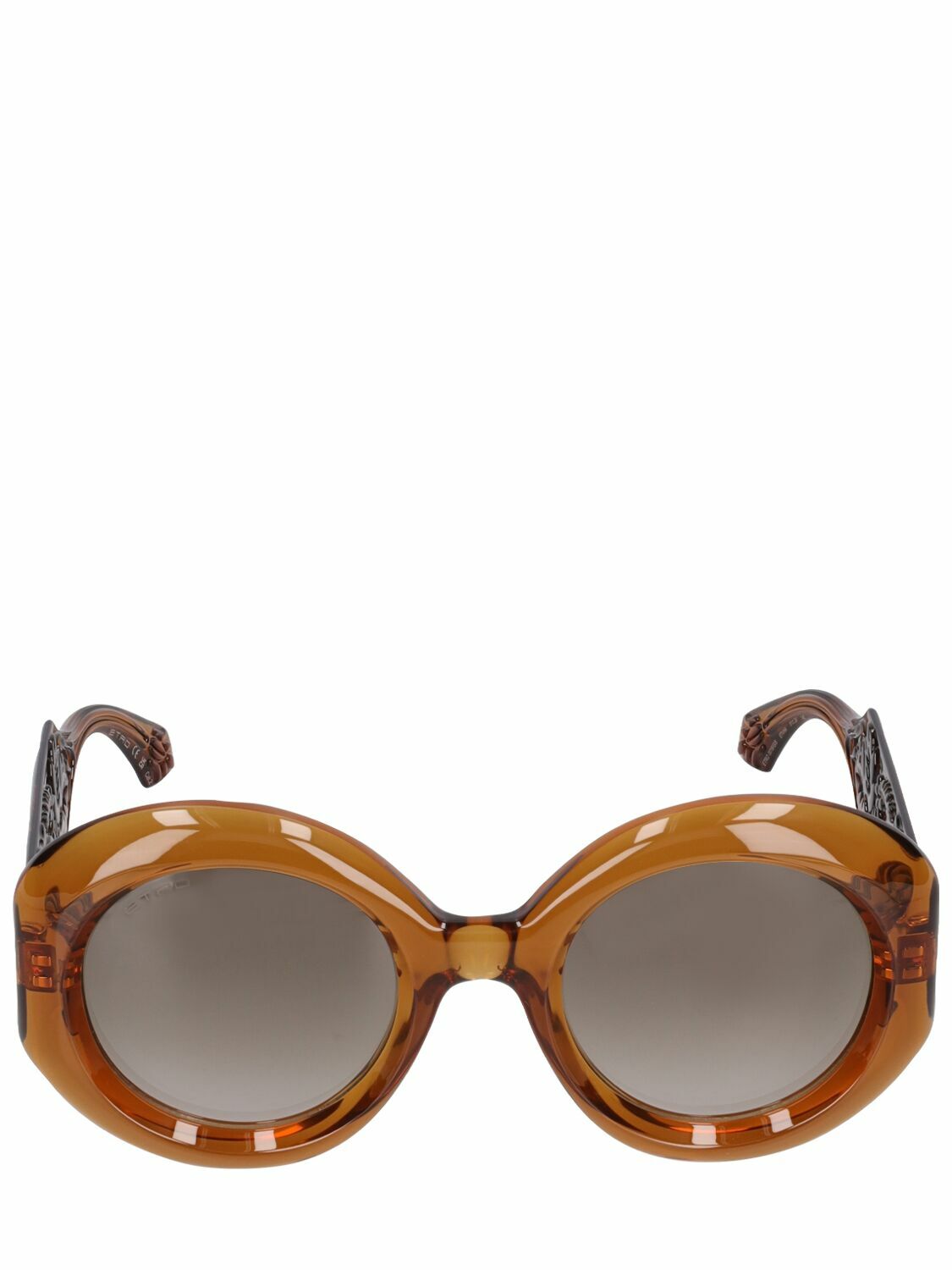 【送料&関税込】ETROPAISLEY Sunglasses - Unisex ETRO Paisley round-frame Sunglasses | Black | FARFETCH
