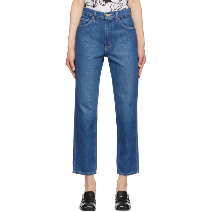 B Sides Indigo Louis High Slim Jeans