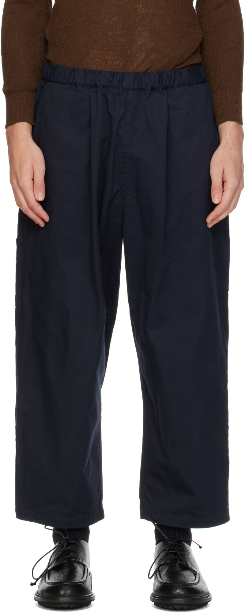 Ordinary Fits Navy Chino Painter Easy Trousers