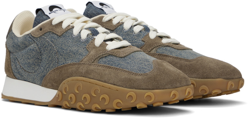 Marine Serre Gray MS Rise Sneakers Marine Serre