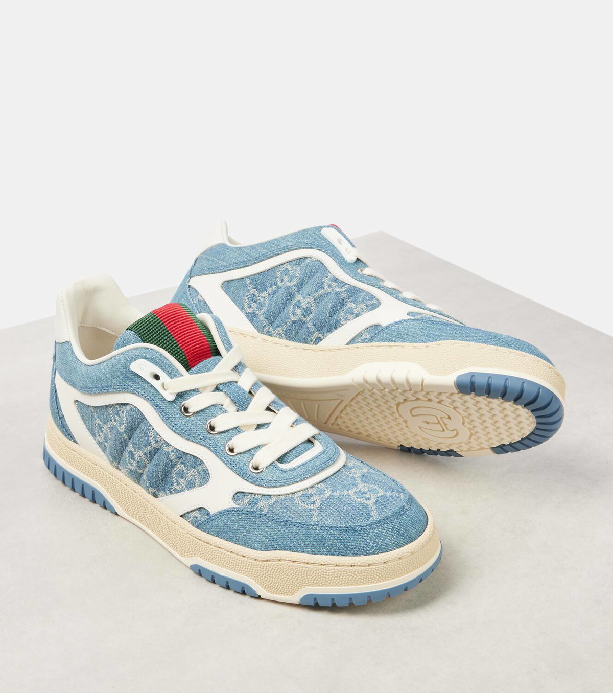Gucci Re-Web denim sneakers Gucci