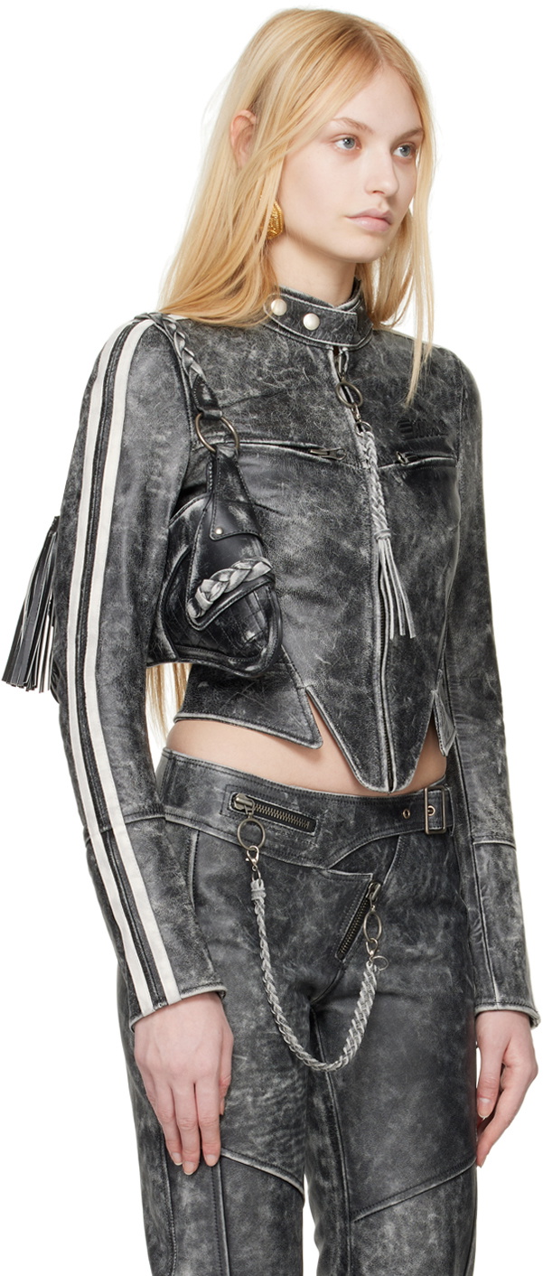 KNWLS Black Claw Leather Jacket