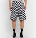 McQ Alexander McQueen - Checkerboard Loopback Cotton-Jersey Shorts - Men - White