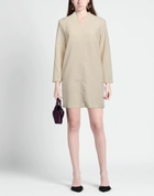 Manila Grace Womens Mini dress in Beige