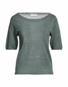 Majestic Filatures Womens Sweater Military in Green