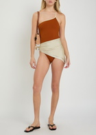 Lido Sessantasei One-shoulder Swimsuit Orange