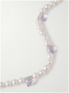 POLITE WORLDWIDE® - Sterling Silver, Pearl and Amethyst Necklace