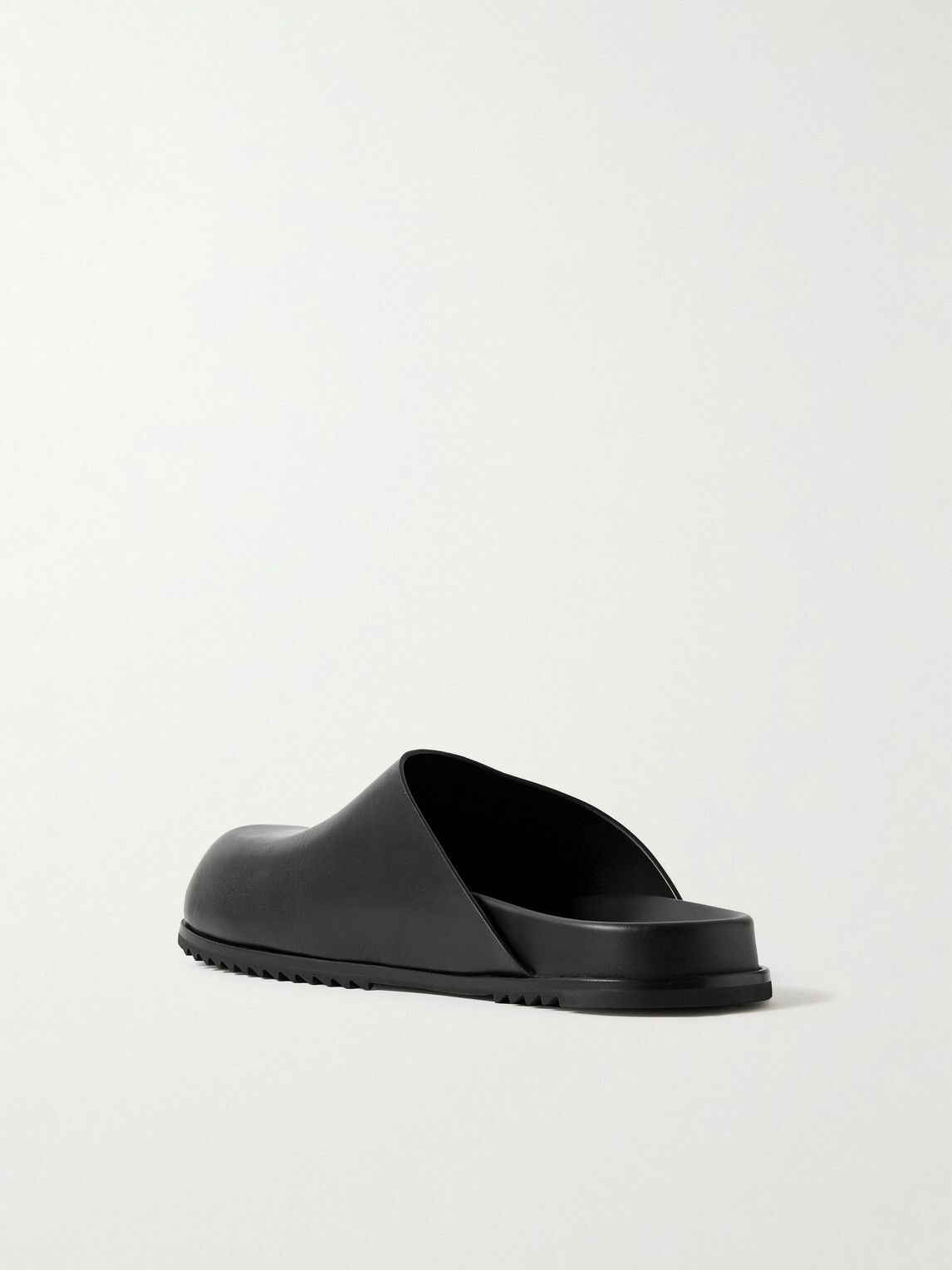 Rick Owens - Granola Leather Mules - Black