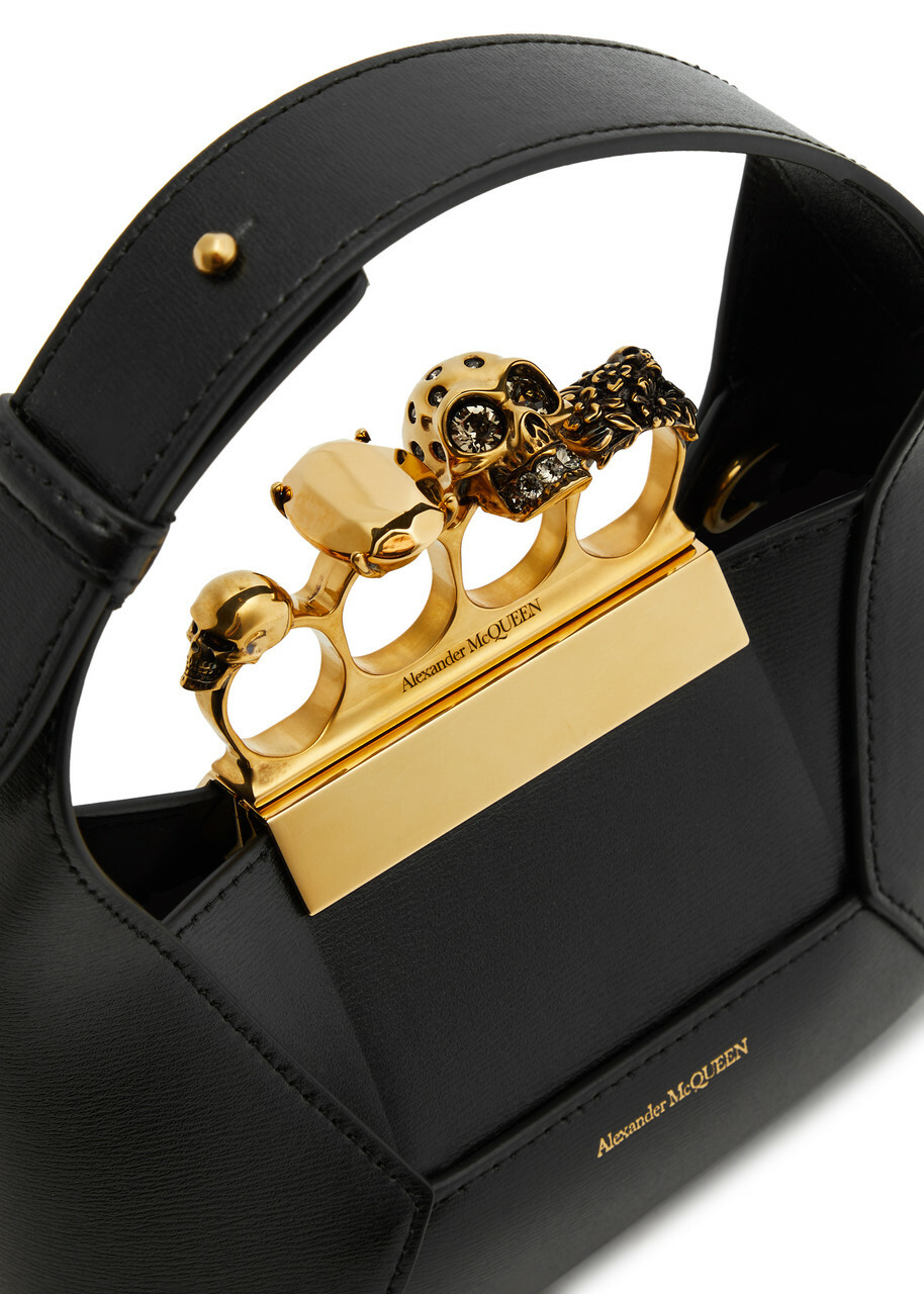 Alexander Mcqueen The Jewelled Hobo Mini Leather top Handle