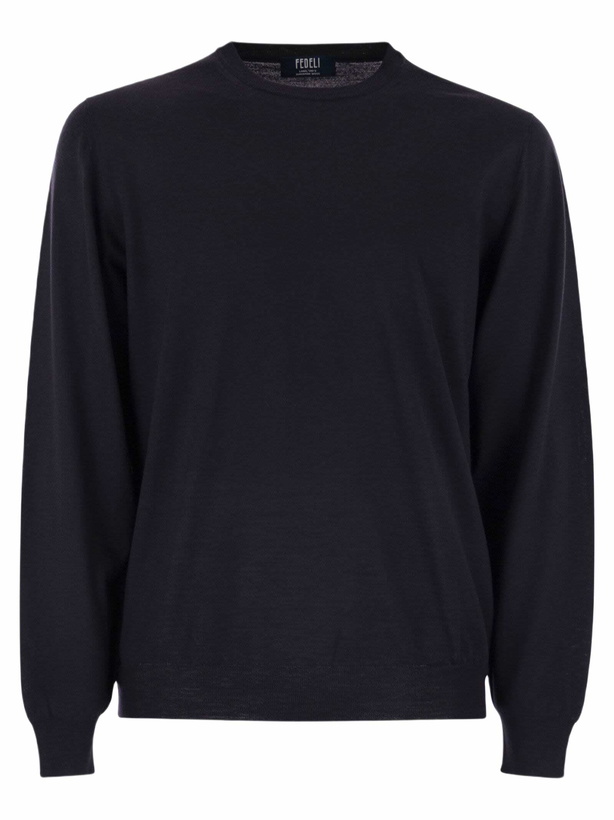 Photo: Fedeli Argentina - Crew-neck Sweater In Superfine Wool