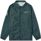 Quiet Golf Men's Typeface Coach Jacket in Forest