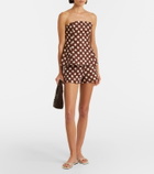Faithfull Lila polka-dot linen shorts