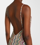 Missoni Zigzag lamé maxi dress