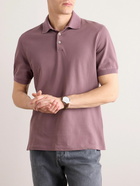 Brunello Cucinelli - Slim-Fit Cotton-Piqué Polo Shirt - Purple