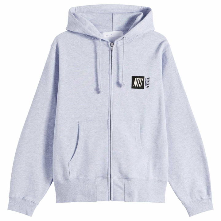 Photo: TOGA ARCHIVES Women's TOGA x NTS Full Zip Hoodie in Light Grey