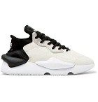 Y-3 - Kaiwa Suede-Trimmed Leather and Neoprene Sneakers - Ecru