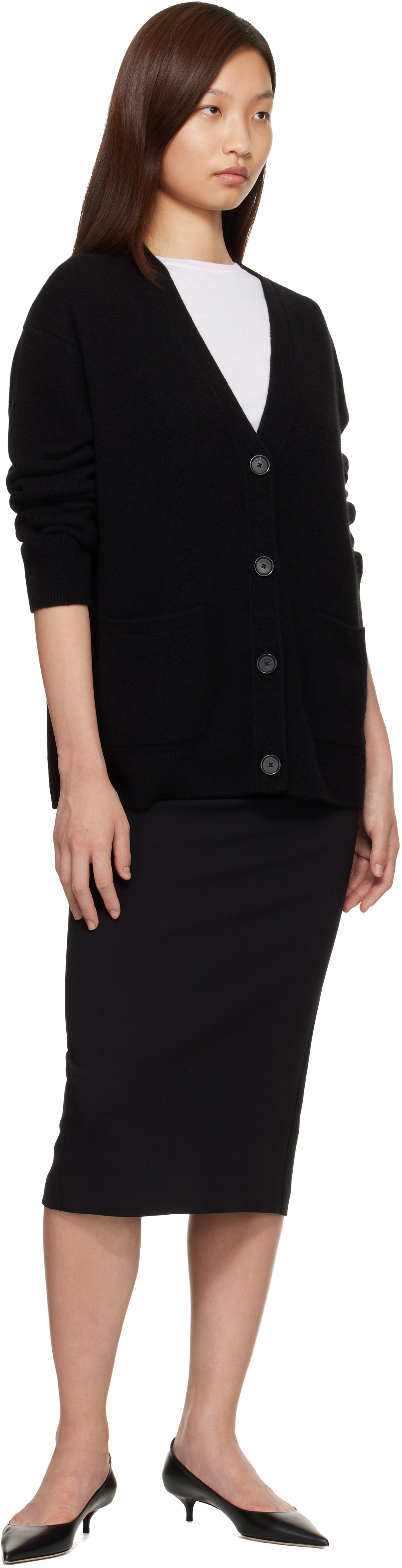 ANINE BING Black Jackson Cardigan