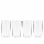 HAY Angle Glass Large - Set of 4 in Clear 