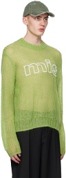 MISBHV Green Unbrushed Sweater