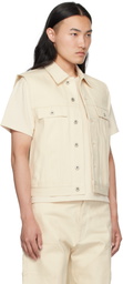 Rick Owens DRKSHDW Off-White Hollywood SL Trucker Denim Vest