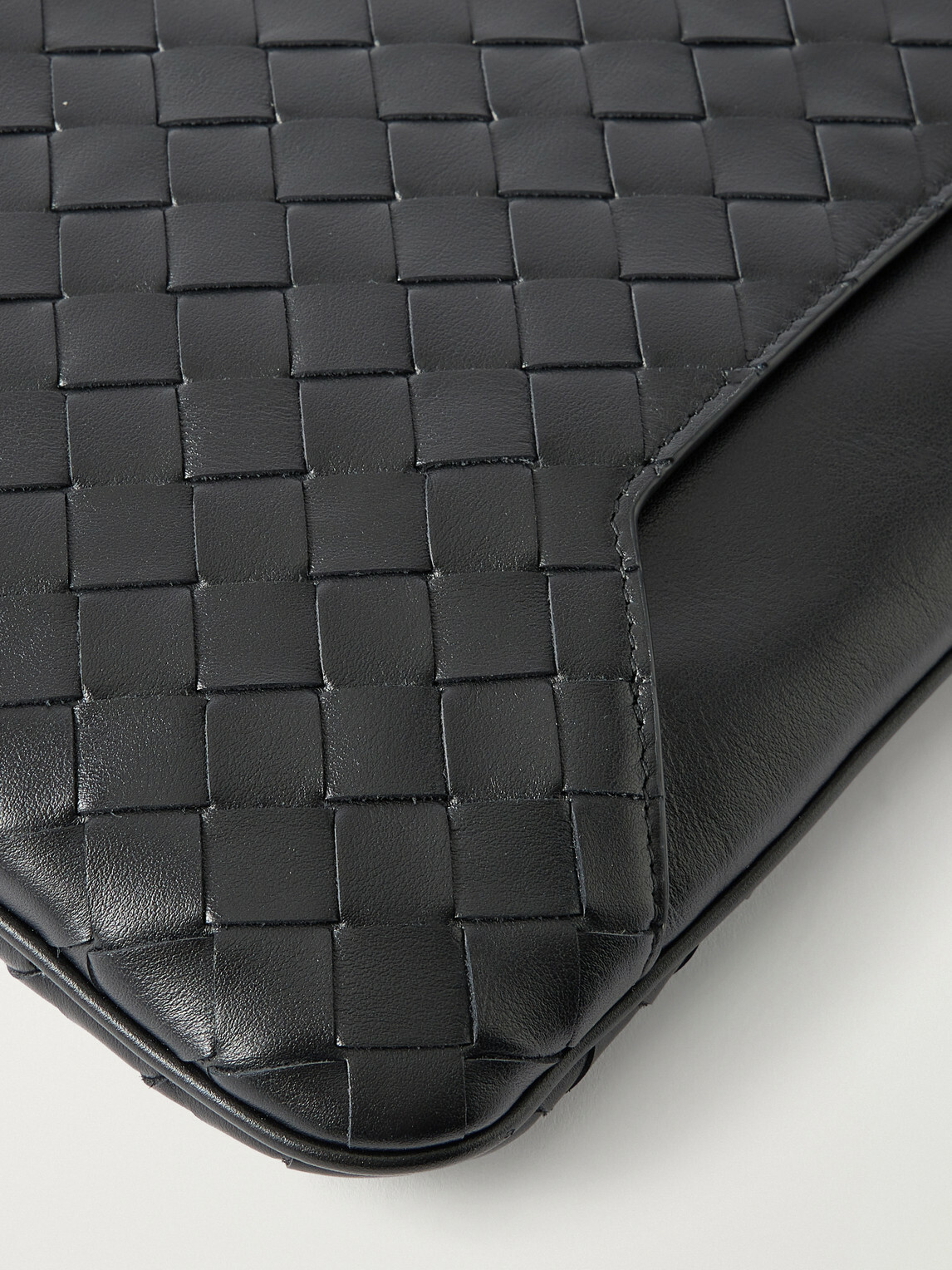 Bottega Veneta - Getaway Intrecciato Leather Document Case - Black