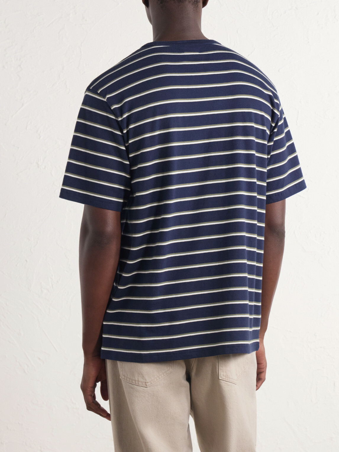 Aimé Leon Dore - Striped Cotton-Jersey T-Shirt - Blue