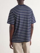 Aimé Leon Dore - Striped Cotton-Jersey T-Shirt - Blue