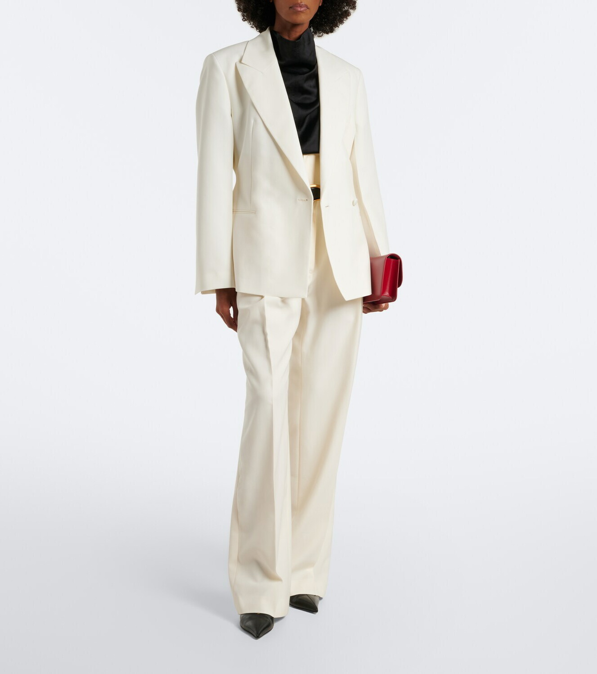 Róhe Double-breasted virgin wool blazer