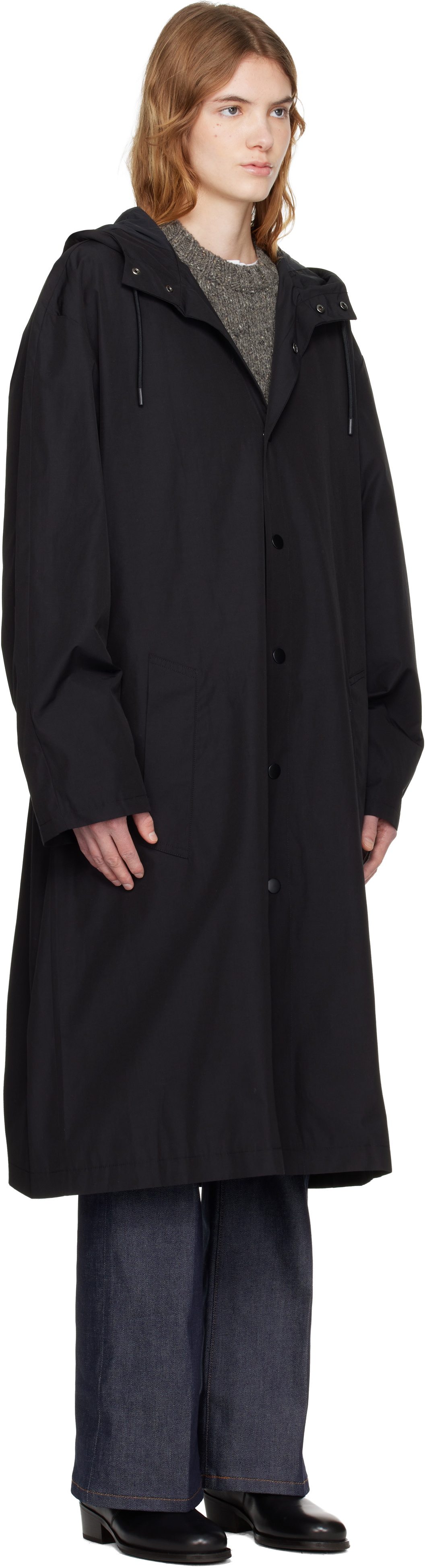A.P.C. Black Long Parka