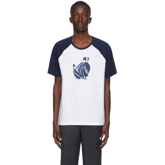 Photo: Lanvin Blue and White Jeanne T-Shirt