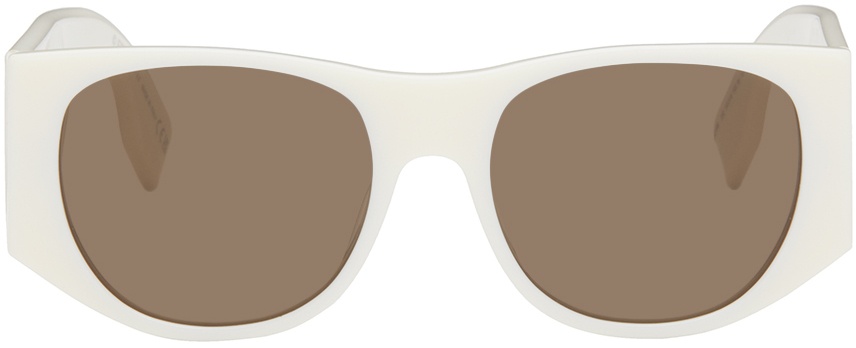 Photo: Fendi Off-White Baguette Sunglasses