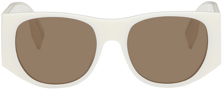 Photo: Fendi Off-White Baguette Sunglasses