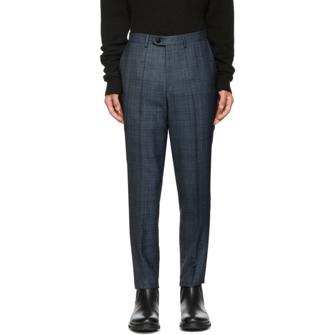 Photo: Hugo Grey and Blue Hening 182 Trousers