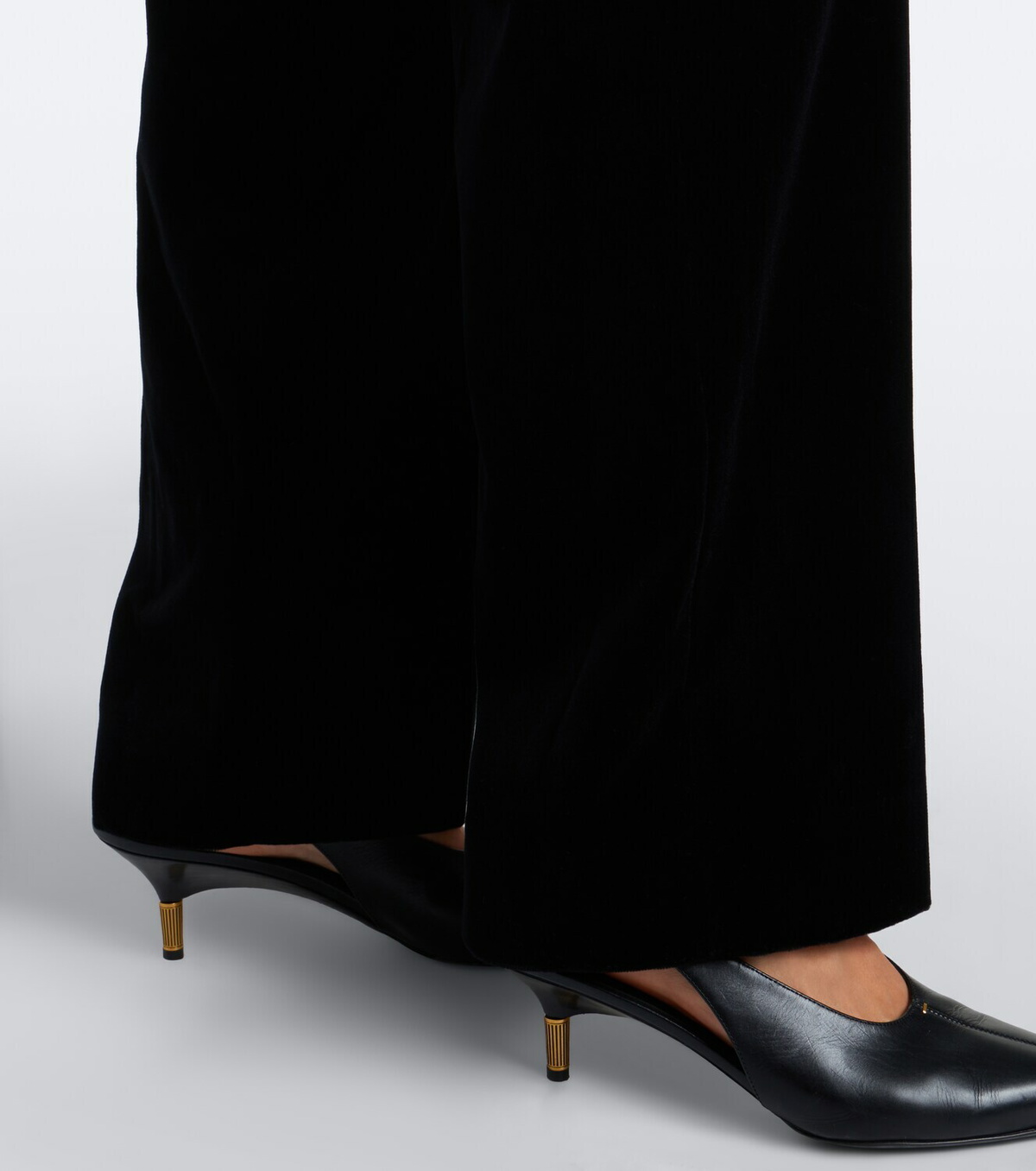 Blazé Milano Fox pleated cotton velvet straight pants