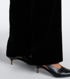 Blazé Milano Fox pleated cotton velvet straight pants